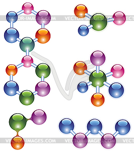 Vector molecule  - vector clip art