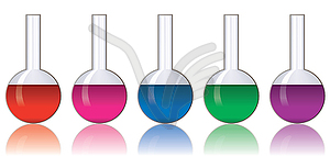 Laboratory glassware - vector clipart