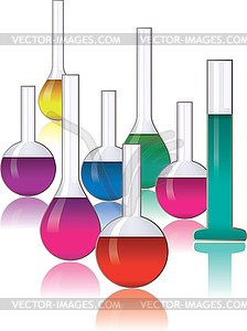 Laboratory glassware - vector clipart