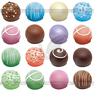 Colorful candies - vector image