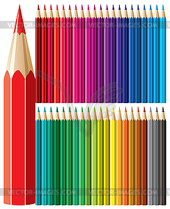 Colorful pencils - royalty-free vector image