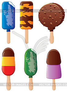 Vector  popsicles - vector clipart