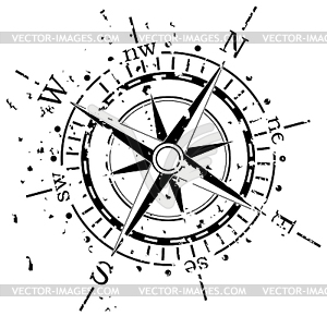 Vector compass - vector clip art