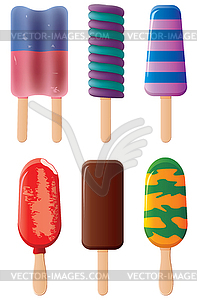 Vector popsicles - vector clipart / vector image