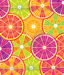 Vector citrus background - vector image