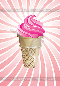 Вектор мороженое конуса - клипарт в векторном формате