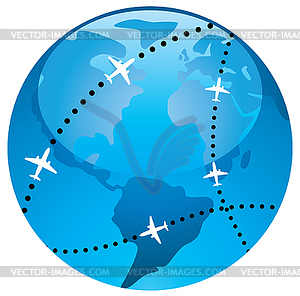 Vector  earth globe - vector image