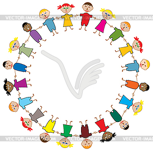 Young children - royalty-free vector image