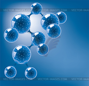 Abstract molecule - vector image