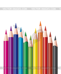 Цветные карандаши - изображение в формате EPS