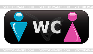 WC sign - vector clipart / vector image