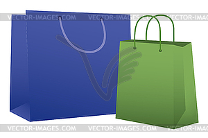 Colorful shopping bags - vector image