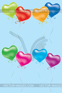 Colorful air balloons - vector clipart