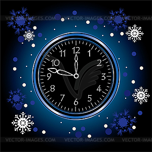 Vintage clock - vector clipart