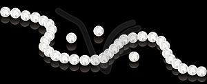 Pearl beads - vector image