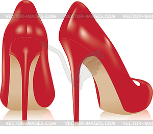 Pair of high heel shoes - vector clip art