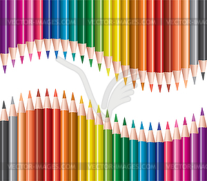 Цветные карандаши - векторный клипарт EPS