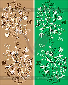 Floral backgrounds - vector clipart