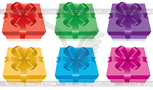  gift boxes - vector clip art