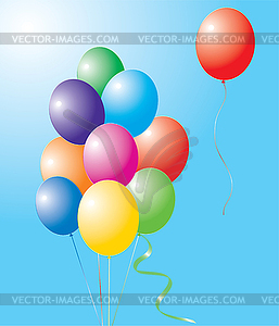 Colorful balloons - vector image