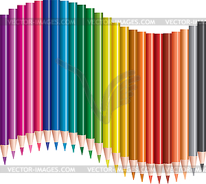 Colored pencils - vector clipart