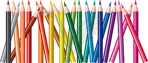 Set of colored pencils - vector image