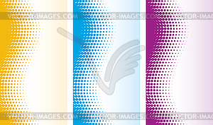 Abstract halftone backgrounds - vector clipart