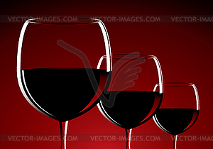 Wine glasses - vector clipart