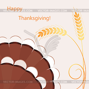 Thanksgiving day background - vector clipart