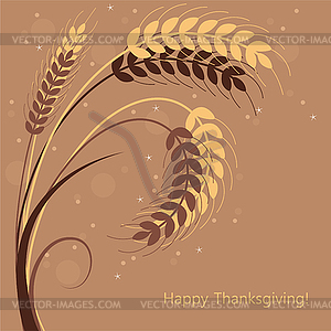 Wheat ears - vector image