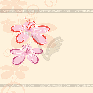 Abstract floral background - vector image