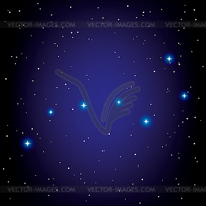 Constellation of Big Dipper - vector image