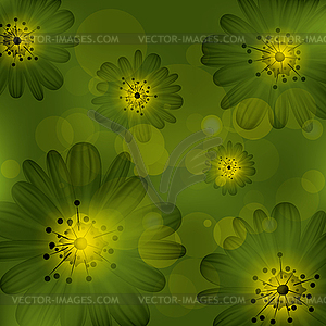 Abstract floral background - vector image