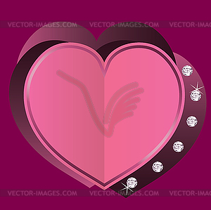 Heart for valentine`s day - vector clipart