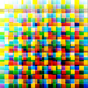Abstract colorful background of square parts with - vector clip art