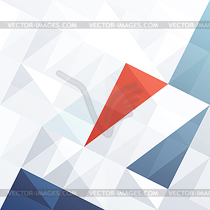 Abstract diamond shaped pattern tricolor background - vector image