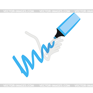 Dark blue marker - royalty-free vector clipart