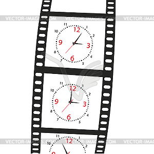 Hours on film shot - vector clip art