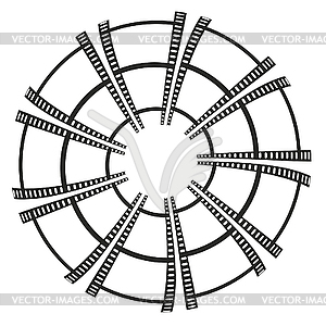 Abstract background of film - vector clipart