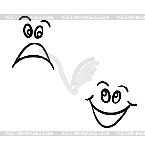 Cheerful caricature - vector image