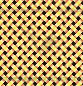 Two abstract yellow lines - vector image