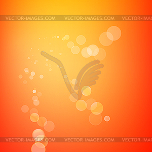 Abstract bokeh sparkles on blurred background - vector clipart