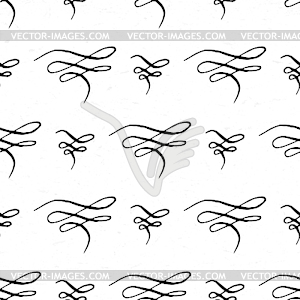 Seamless pattern with calligraphic vignettes - vector clipart