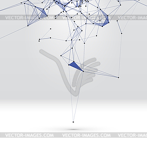 Абстрактный фон с пунктирной сетки - стоковое векторное изображение