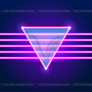 Bright neon lines background - vector image