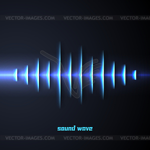 Paper sound waveform with shadow - vector clipart