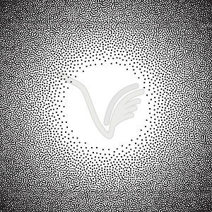 Стохастический растр полутонов градиент печати - векторизованное изображение