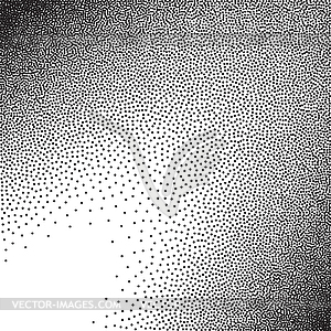 Stochastic raster halftone gradient print - vector clip art