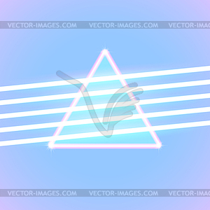 Bright neon lines background - vector clip art