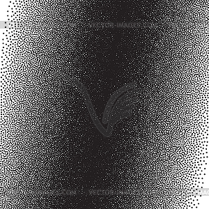 Stochastic raster halftone gradient print - vector clip art